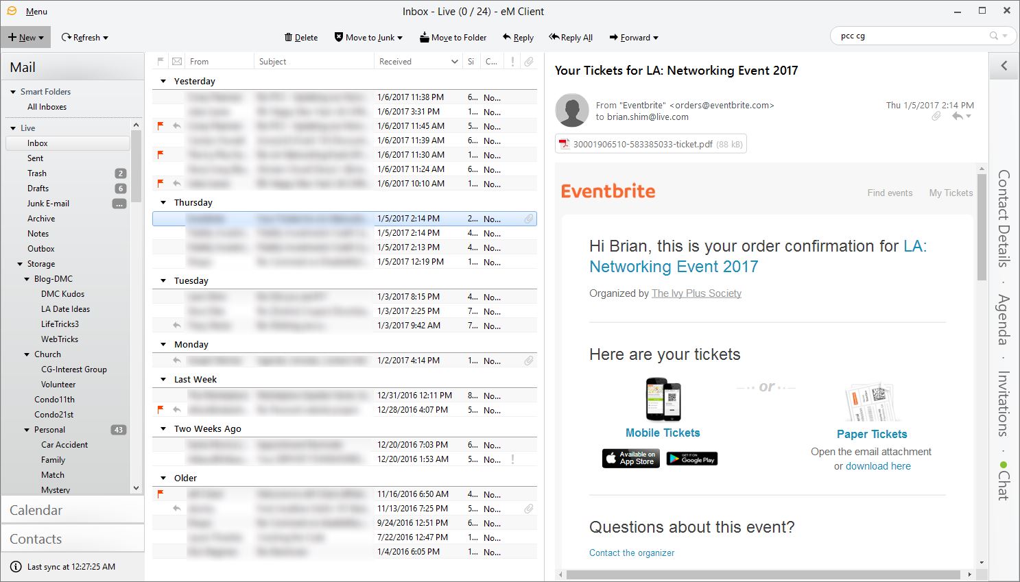 EM Client screenshot