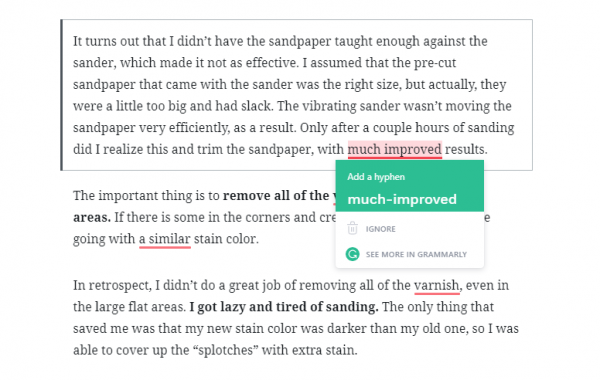 grammarly not showing in word