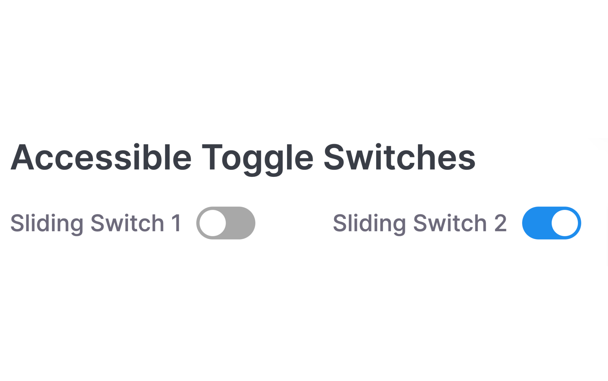 Create an Accessible HTML Slide Switch Without JavaScript tricks